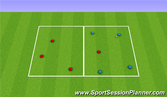 Football/Soccer Session Plan Drill (Colour): Non Directional - Possession