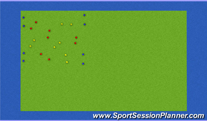 Hockey Session Plan Drill (Colour): Gate Crashing