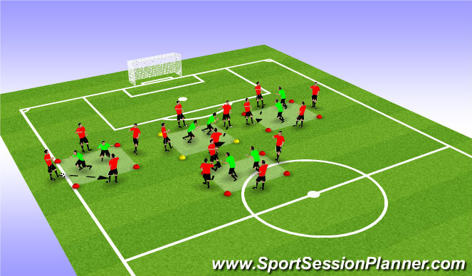 Football/Soccer Session Plan Drill (Colour): Screen 3