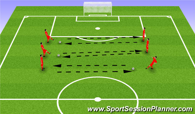 Football/Soccer Session Plan Drill (Colour): Screen 1