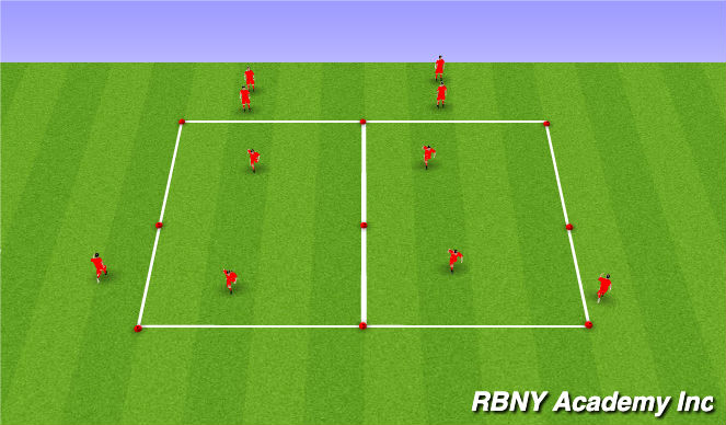 Football/Soccer Session Plan Drill (Colour): SAQ
