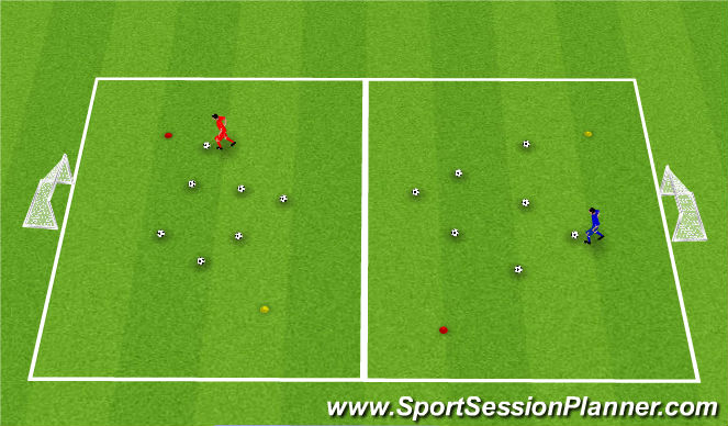 Football/Soccer Session Plan Drill (Colour): Week 6
