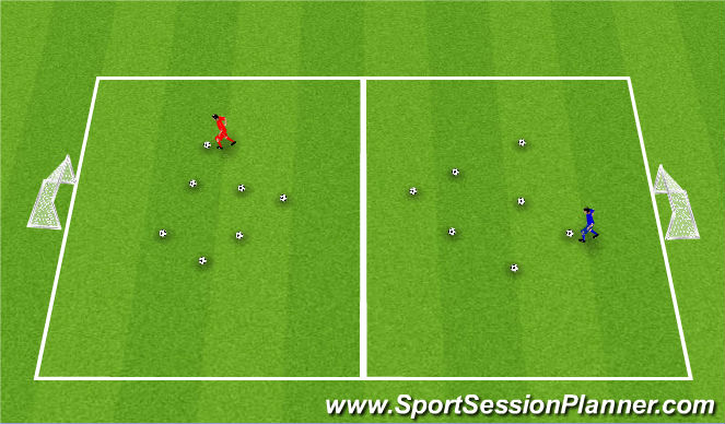 Football/Soccer Session Plan Drill (Colour): Week 8