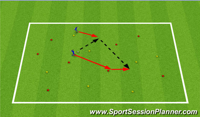 Football/Soccer Session Plan Drill (Colour): Individual Skills: