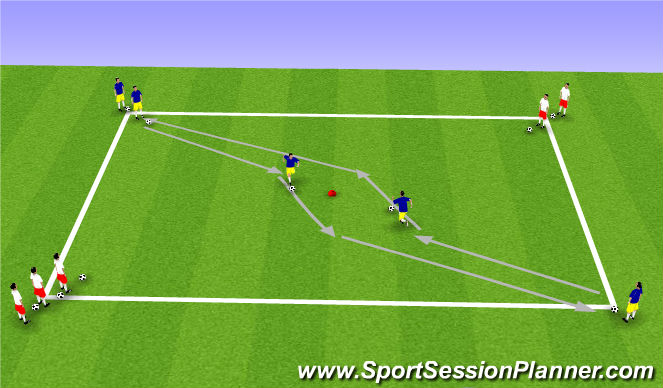 Football/Soccer Session Plan Drill (Colour): Main Theme