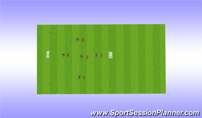 Football/Soccer Session Plan Drill (Colour): Scrimmage