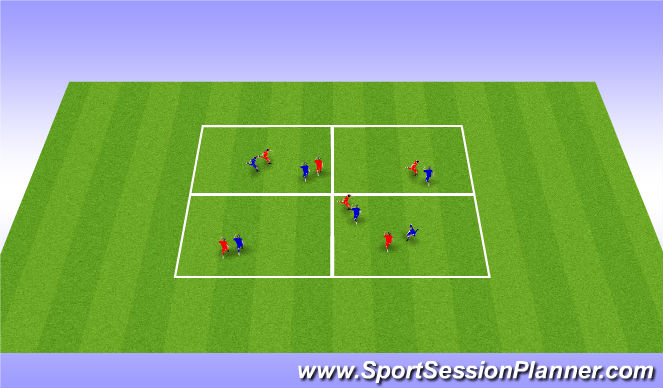 Football/Soccer Session Plan Drill (Colour): Arrival Game