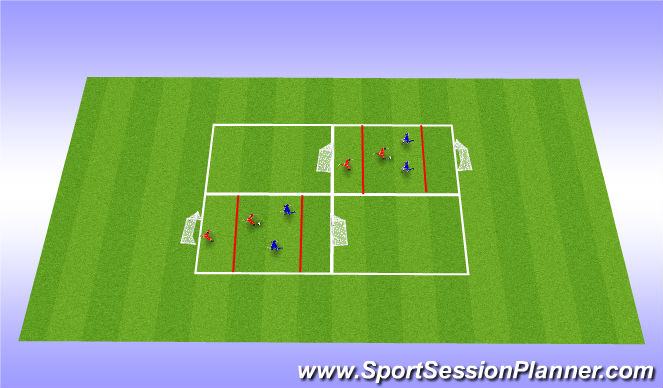 Football/Soccer Session Plan Drill (Colour): Session 4