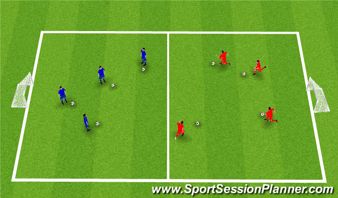 Football/Soccer Session Plan Drill (Colour): Week 4
