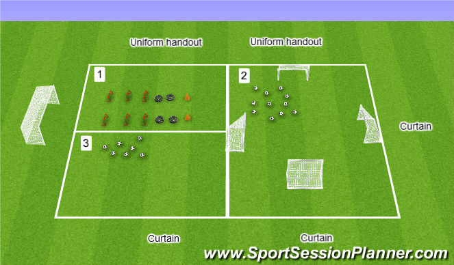 Football/Soccer Session Plan Drill (Colour): Week 1