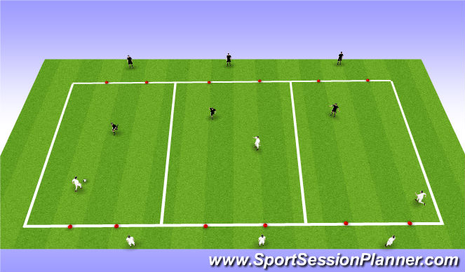 Football/Soccer Session Plan Drill (Colour): Learning