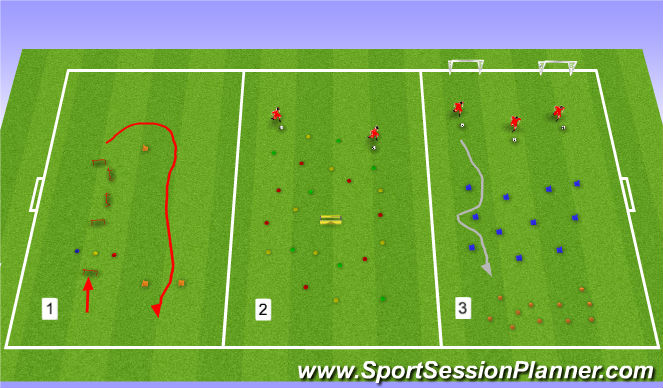 Football/Soccer Session Plan Drill (Colour): Week 5