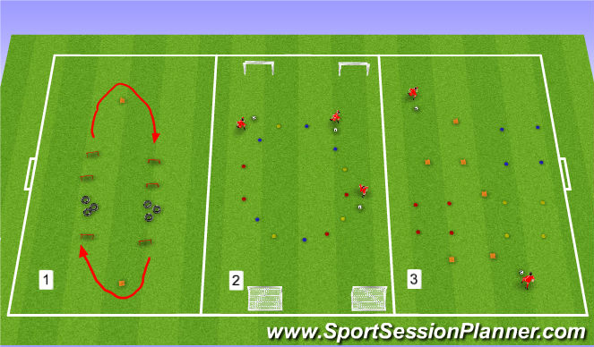 Football/Soccer Session Plan Drill (Colour): Week 7