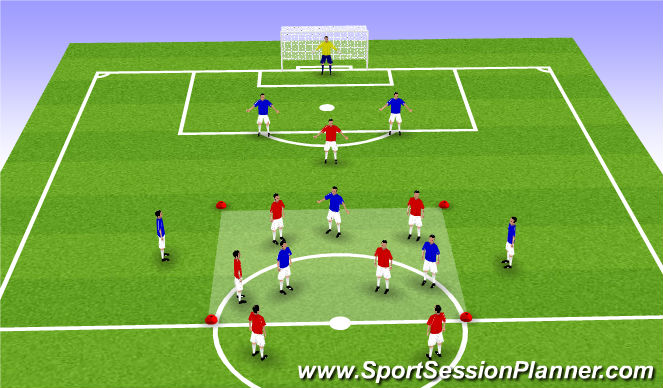 Football/Soccer Session Plan Drill (Colour): Screen 4