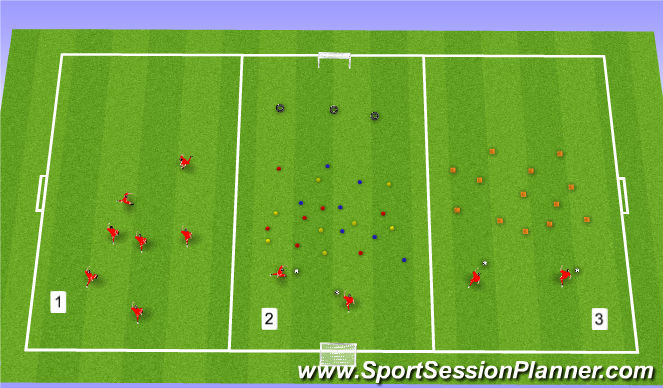 Football/Soccer Session Plan Drill (Colour): Week 8