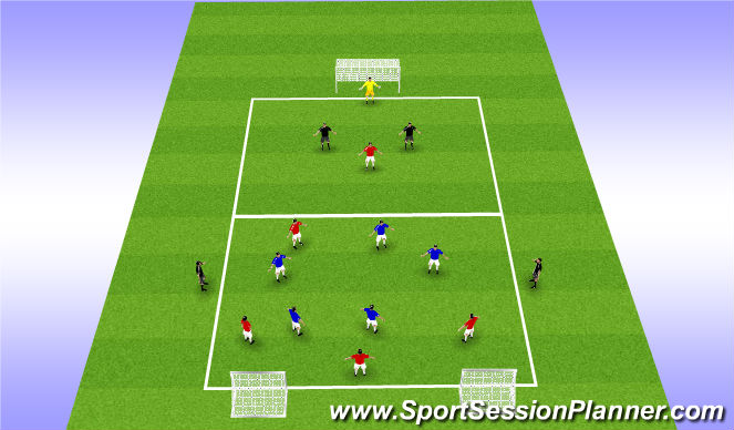 Football/Soccer Session Plan Drill (Colour): Screen 1