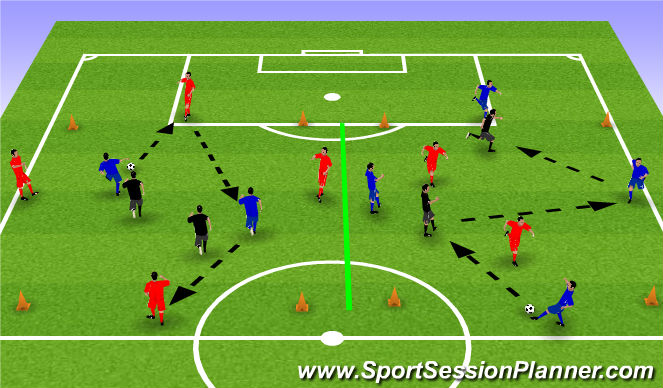 Football/Soccer Session Plan Drill (Colour): Screen 1