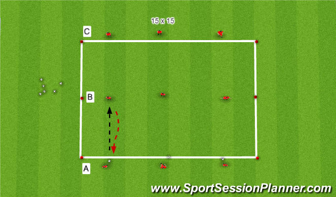 Football/Soccer Session Plan Drill (Colour): Warm up