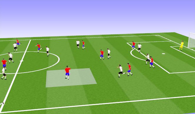 Football/Soccer Session Plan Drill (Colour): Animation 1
