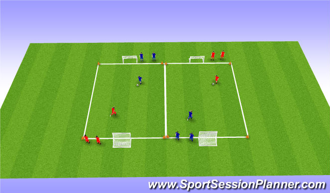 Football/Soccer Session Plan Drill (Colour): Screen 1