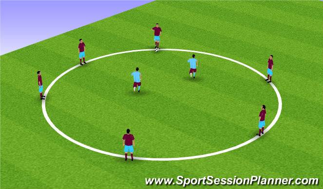 Football/Soccer Session Plan Drill (Colour): 2. Sponsk upphiting við bólt