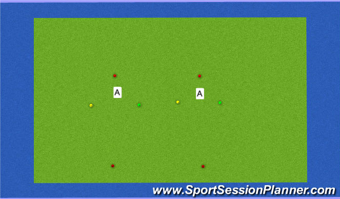 Hockey Session Plan Drill (Colour): Loopscholing