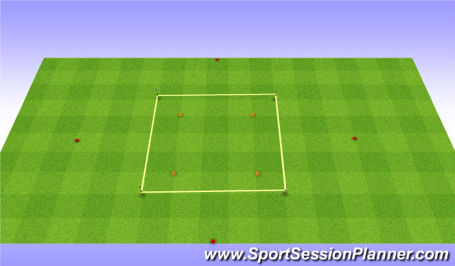 Football/Soccer Session Plan Drill (Colour): SAQ box