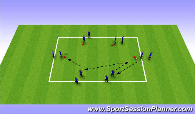 Football/Soccer Session Plan Drill (Colour): Screen 1