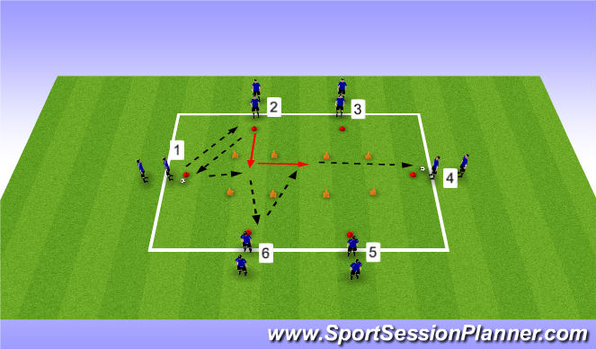 Football/Soccer Session Plan Drill (Colour): Screen 1