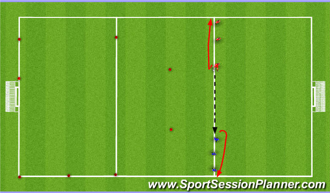 Football/Soccer Session Plan Drill (Colour): simple passing technique