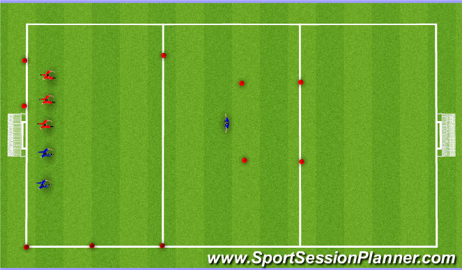 Football/Soccer Session Plan Drill (Colour): sharks and fishes