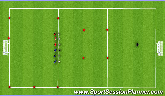 Football/Soccer Session Plan Drill (Colour): Sly fox