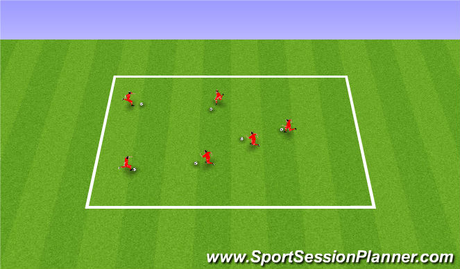 Football/Soccer Session Plan Drill (Colour): Warm Up