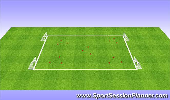 Football/Soccer Session Plan Drill (Colour): Tech/Skill