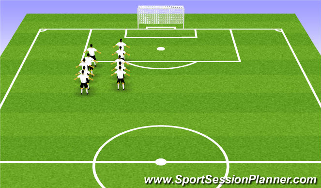 Football/Soccer Session Plan Drill (Colour): CALENTAMIENTO