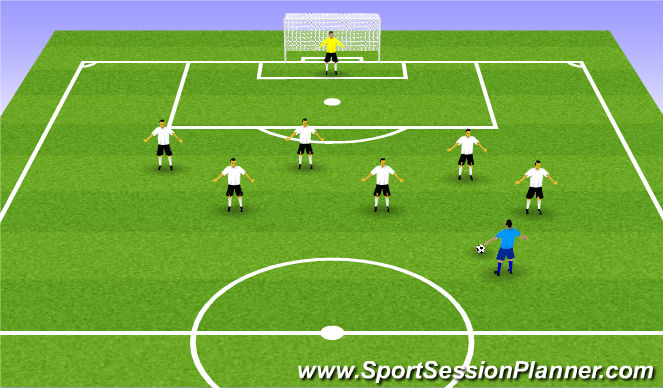 Football/Soccer Session Plan Drill (Colour): PARTIDO CONTRA  ALEVIN A