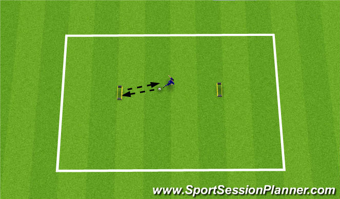 Football/Soccer Session Plan Drill (Colour): First Touch 2