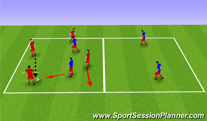 Football/Soccer Session Plan Drill (Colour): Screen 1