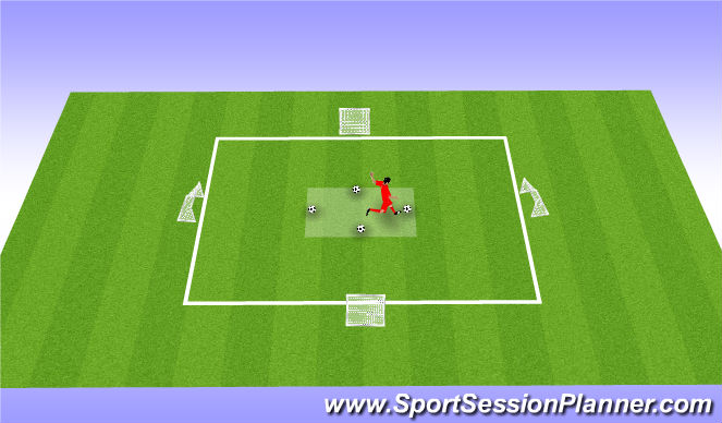 Football/Soccer Session Plan Drill (Colour): Shoot Challenge
