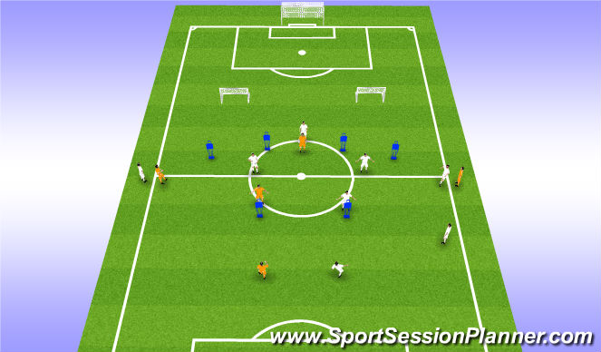 Football/Soccer Session Plan Drill (Colour): PEM Silver-Gold