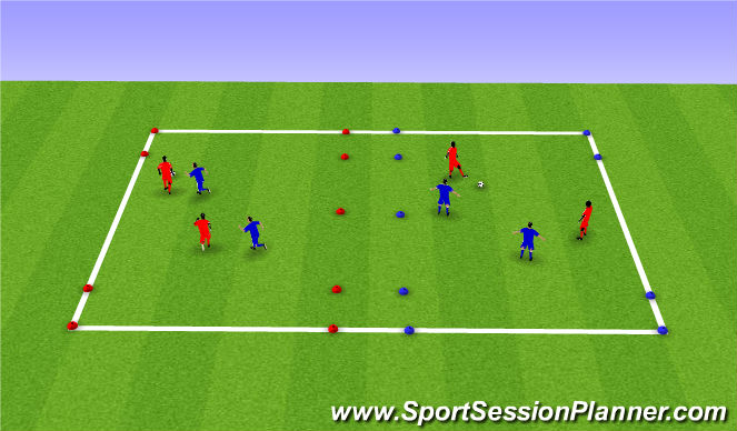 Football/Soccer Session Plan Drill (Colour): Activity #1