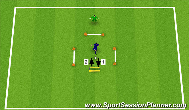 Football/Soccer Session Plan Drill (Colour): Scanning 2