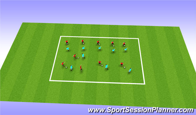 Football/Soccer Session Plan Drill (Colour): Screen 1