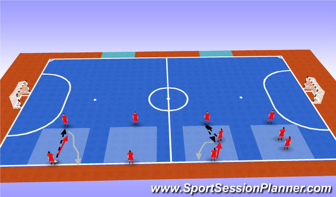 Futsal Session Plan Drill (Colour): Part 1
