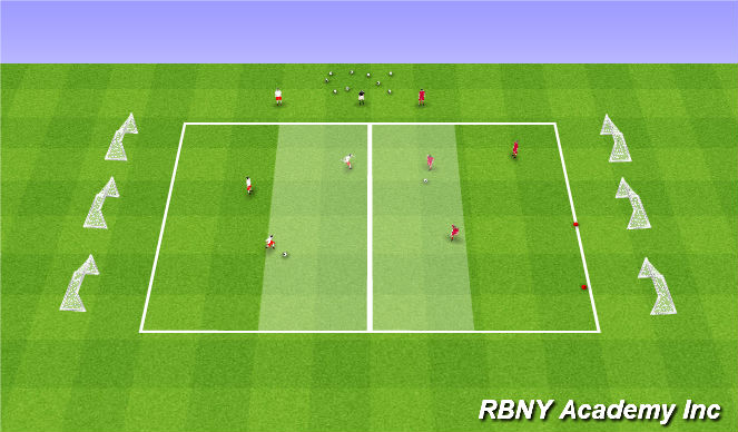 Football/Soccer Session Plan Drill (Colour): Regression