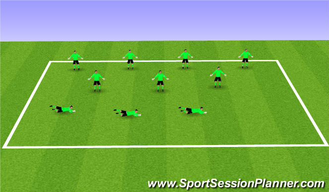 Football/Soccer Session Plan Drill (Colour): Goalie Yoga