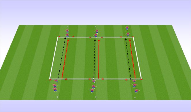 Football/Soccer Session Plan Drill (Colour): Technical drill passing and receiving
