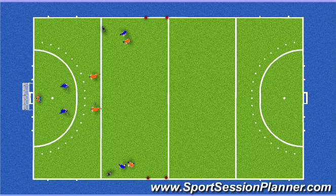 Hockey Session Plan Drill (Colour): Screen 1