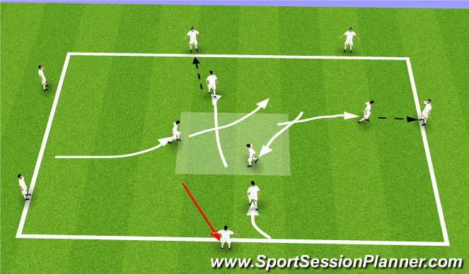 Football/Soccer Session Plan Drill (Colour): Screen 1