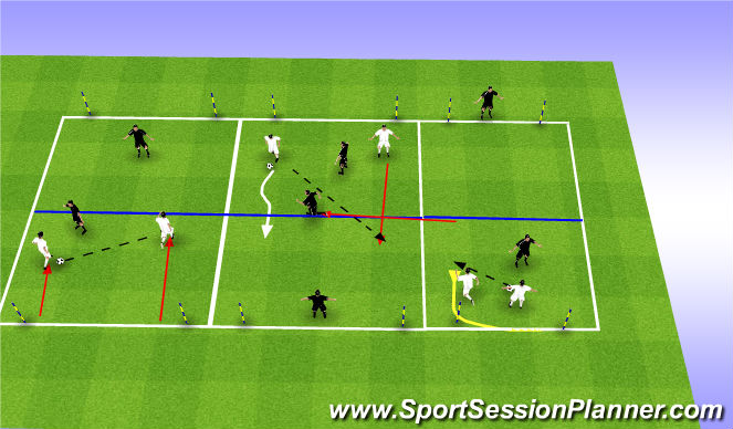 Football/Soccer Session Plan Drill (Colour): Screen 4
